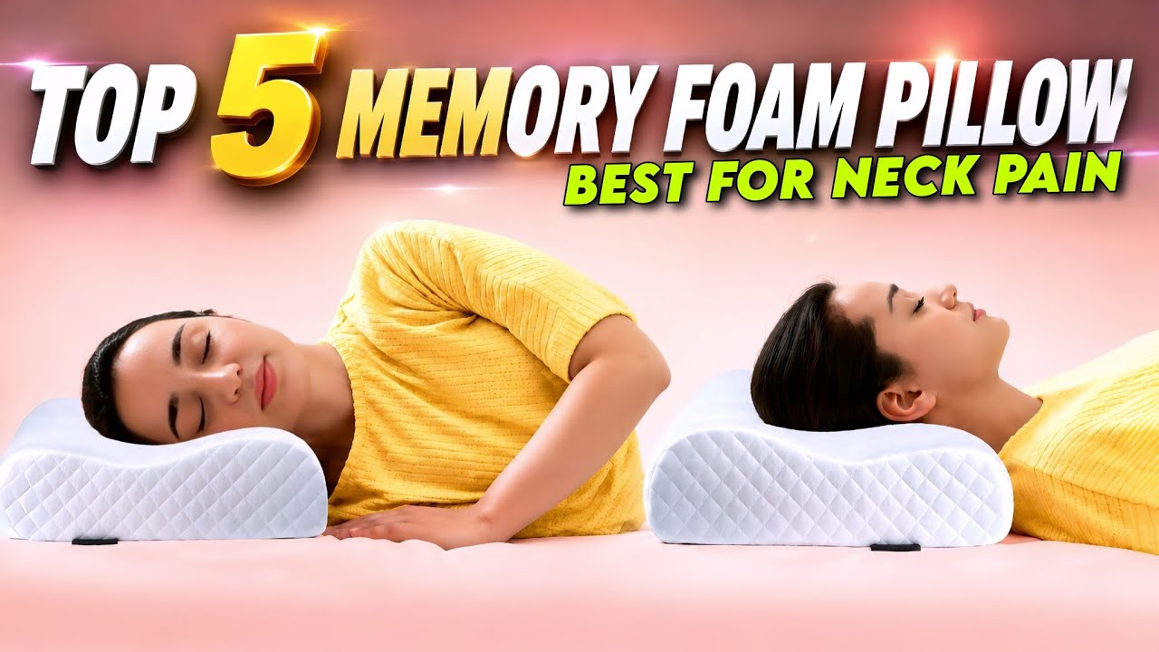 Top 5 Best Memory Foam Pillows in India 2026 | Pillow for Neck Pain | Orthopedic Cervical Pillow ...