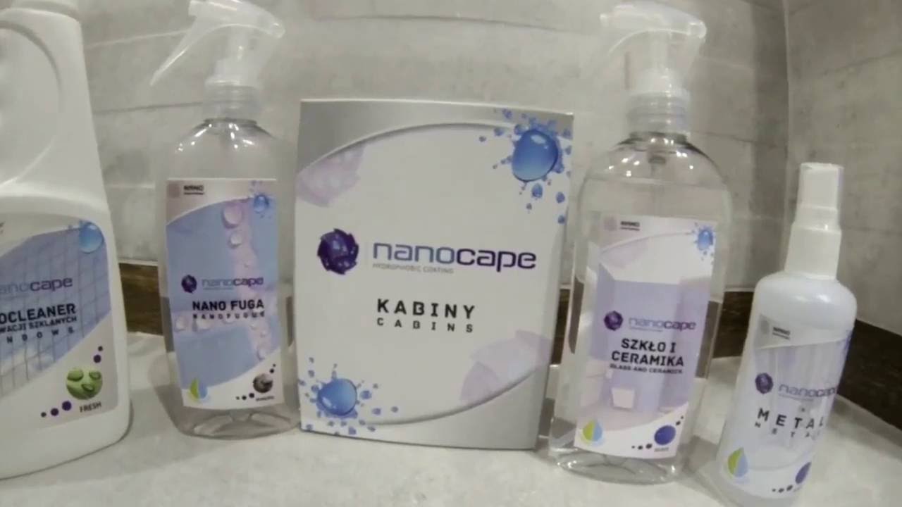 Nano powłoka impregnat Nanocape do kabin prysznicowych www.centralstore.net