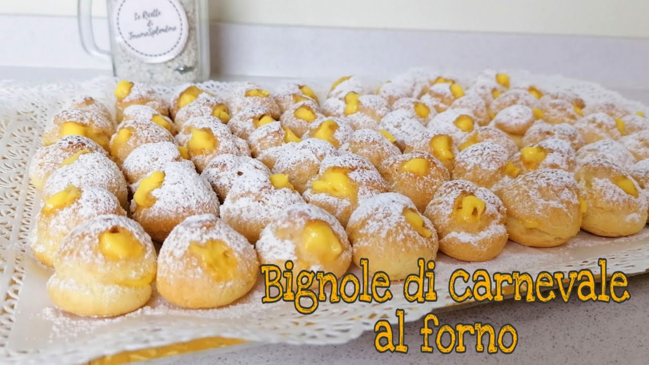 Bignole di carnevale al forno con crema pasticcera I Le Ricette Di TerroreSplendore