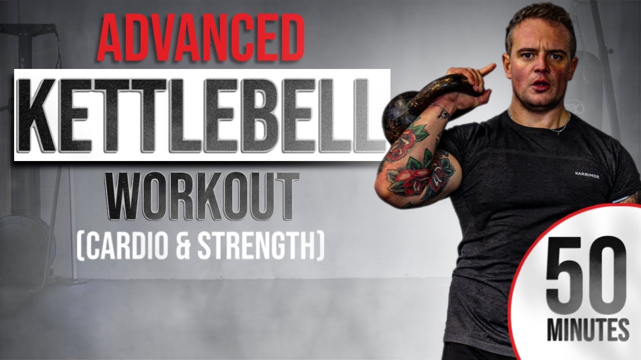50 Min Advanced KETTLEBELL Full Body Workout | Cardio & Strength