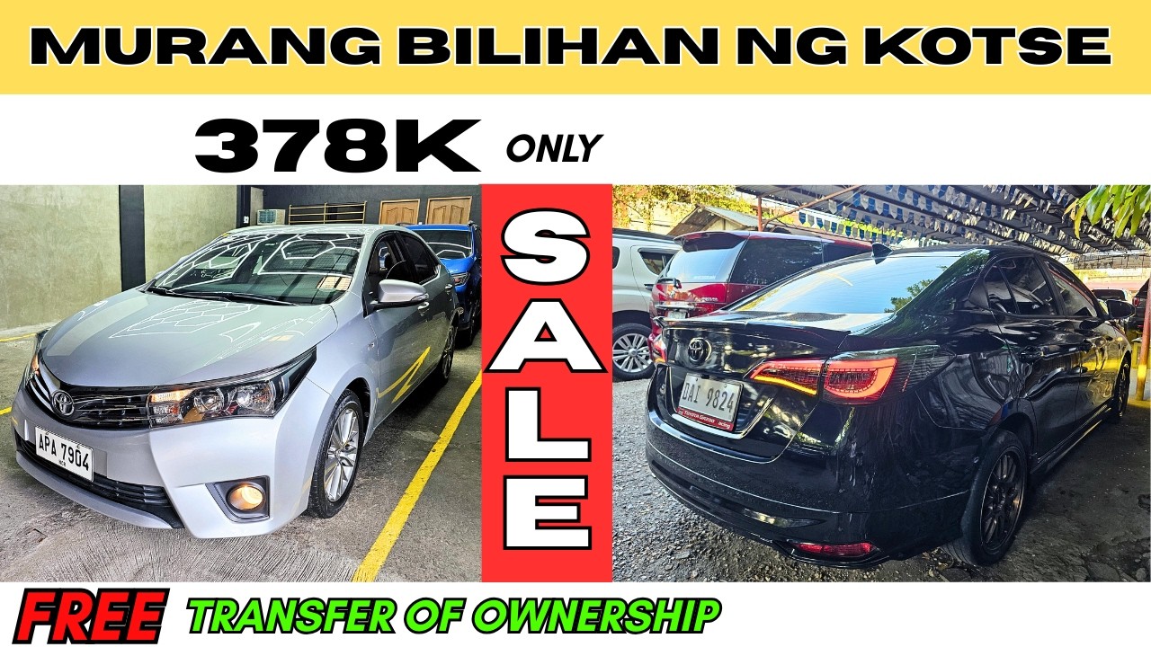 MURANG BILIHAN NG TOYOTA VIOS TOYOTA ALTIS SAVE UPTO 50% BANK REPO 2ND HAND CARS (SUV VAN PICK UP)