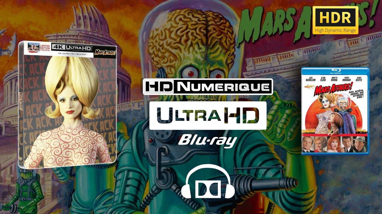 [HDR] Mars Attacks! (1996) &ndash; 4K Ultra HD vs Blu-ray Comparison | 🔊 Audio Object Visualisation