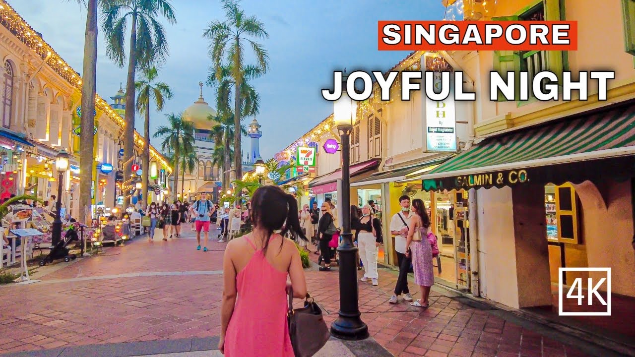 Singapore City Joyful Night | Kampong Glam | Haji Lane | Bugis Tour