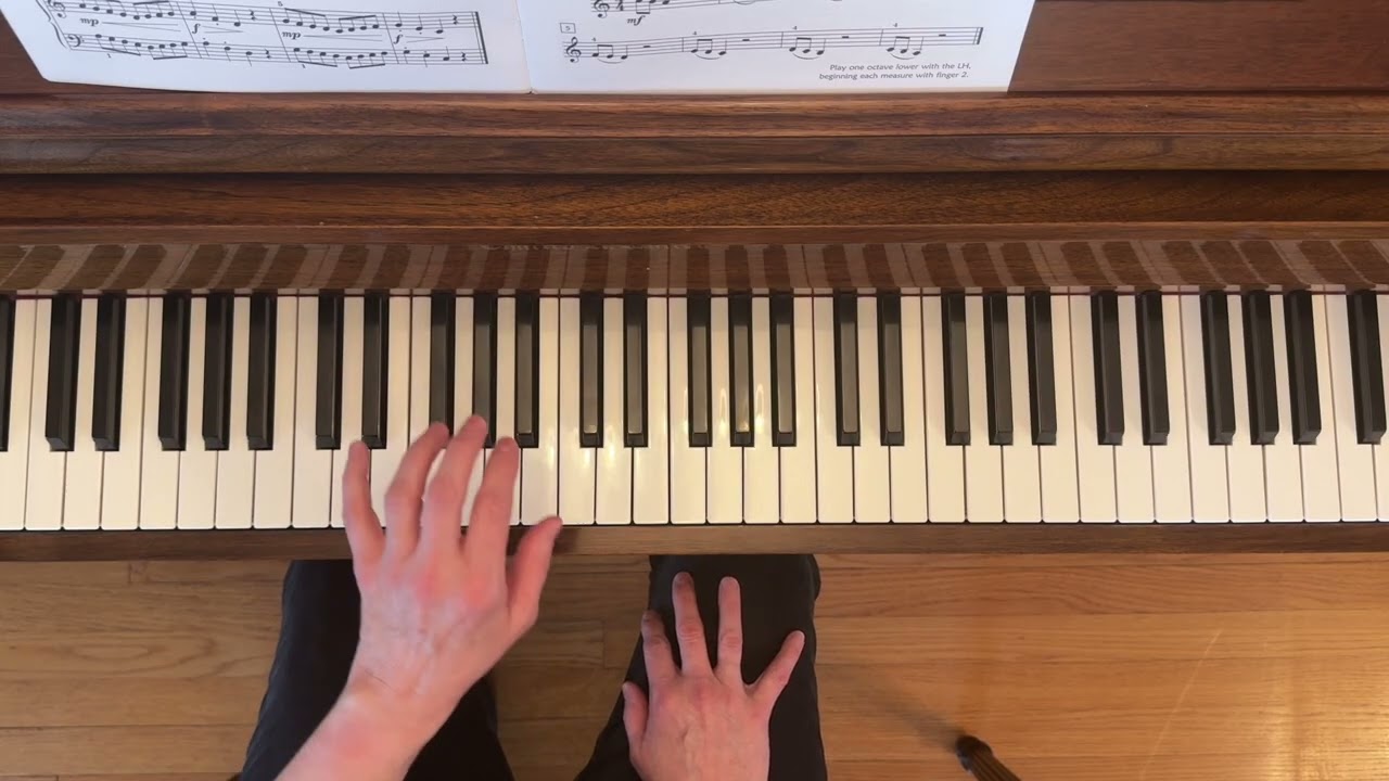 Three Up and Three Down - Alfred's Premier Piano Course Level 2B Technique Book