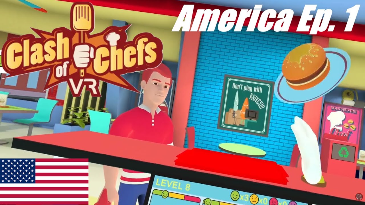 [VR] Hamburger ! - America Ep.1 - Clash Of Chefs VR (Gameplay Ita 1080p)