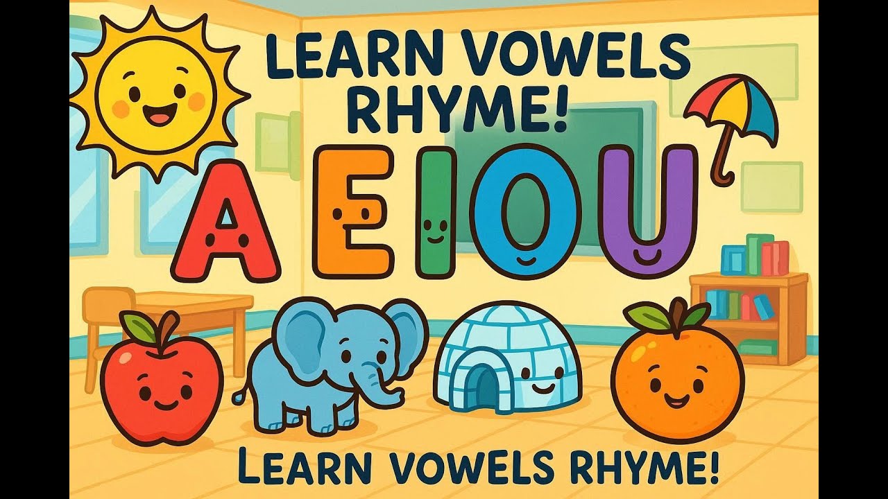 The Vowels Song | learn Vowels | Vowels Song for Kids | Little Lantern Co.