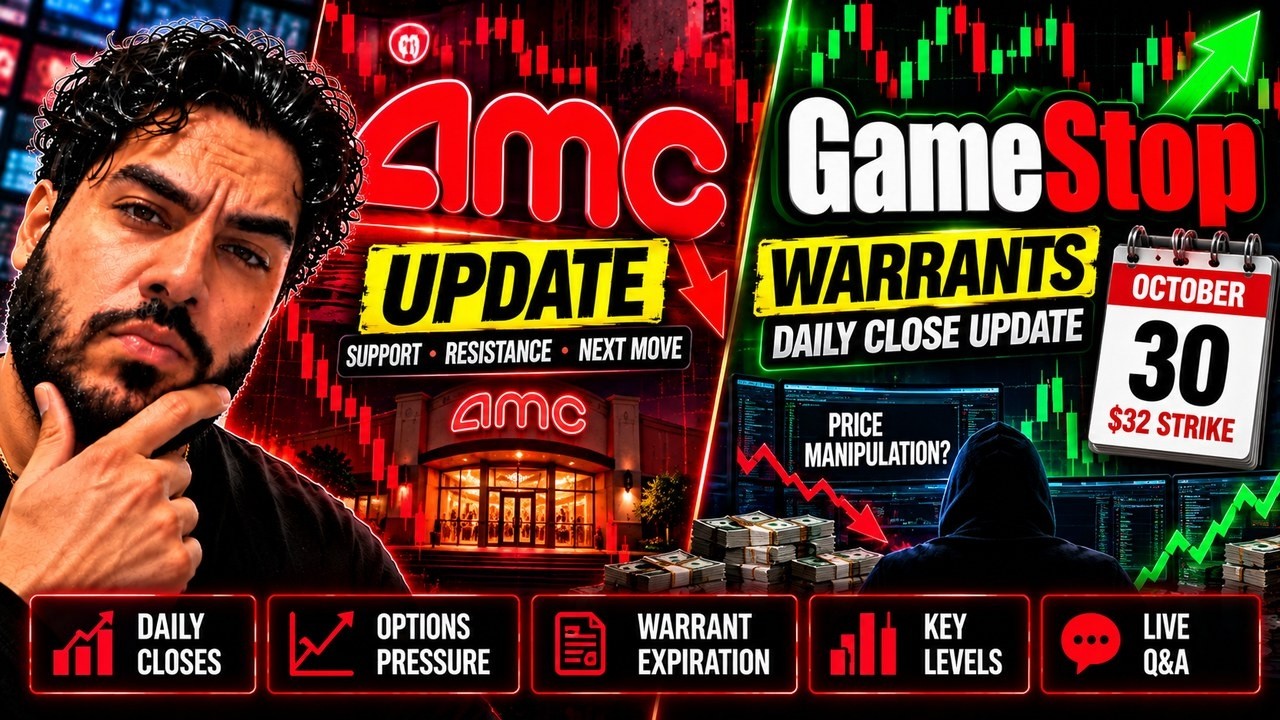 AMC & GAMESTOP STOCK LIVE! 🚨 GME $32 WARRANTS & PRICE MANIPULATION?