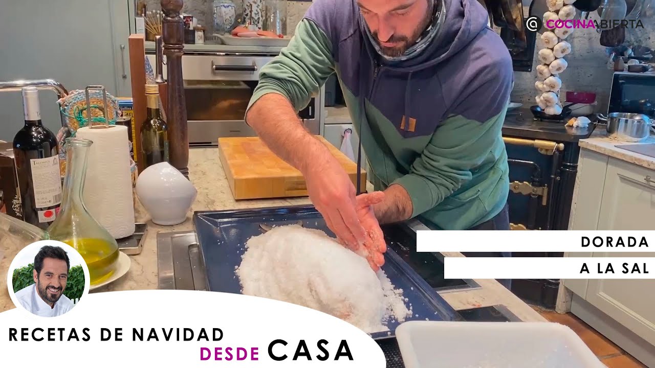 DORADA A LA SAL 🐟 Joseba y Karlos Arguiñano preparan este jugoso pescado 👨‍🦳👱‍♂️ Cocina Abierta
