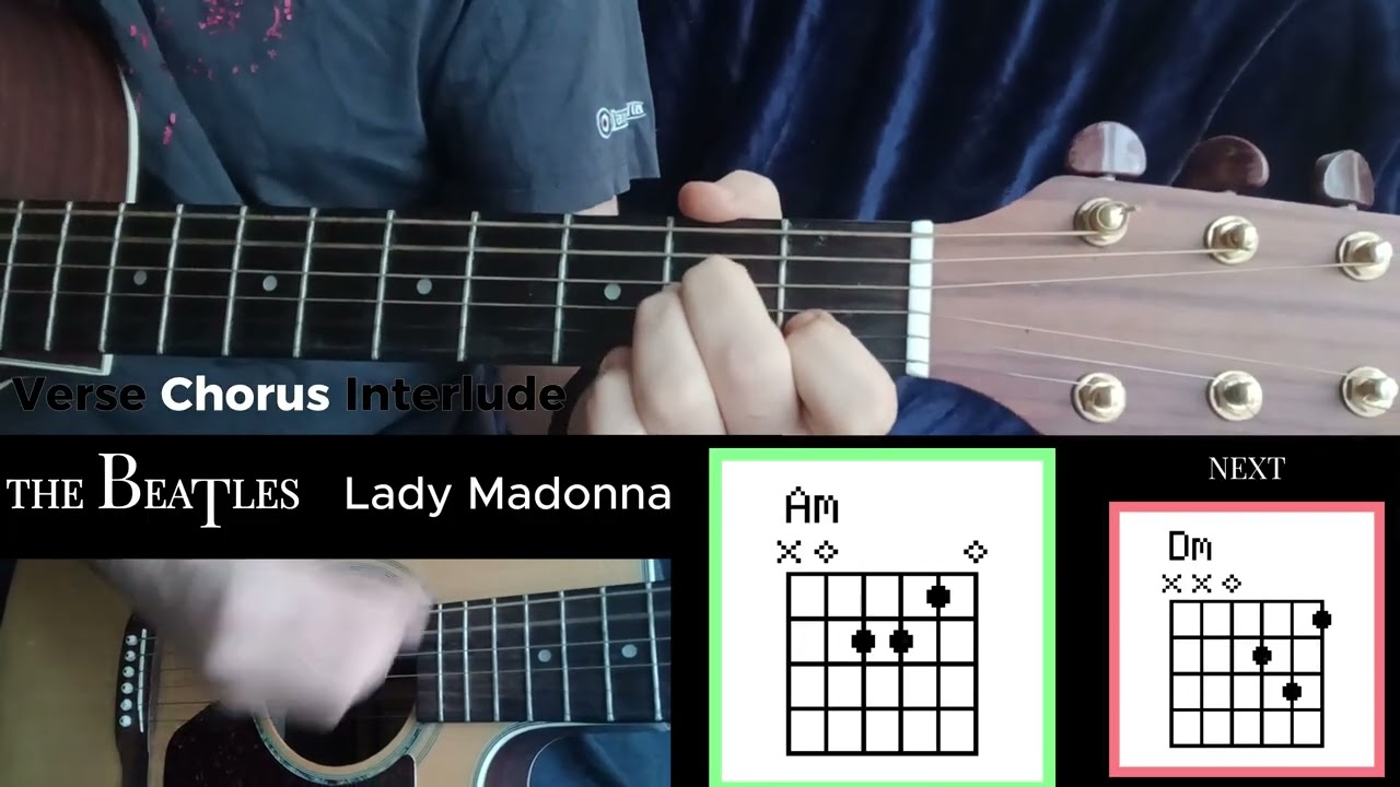 Lady Madonna (The Beatles) Guitar Tutorial