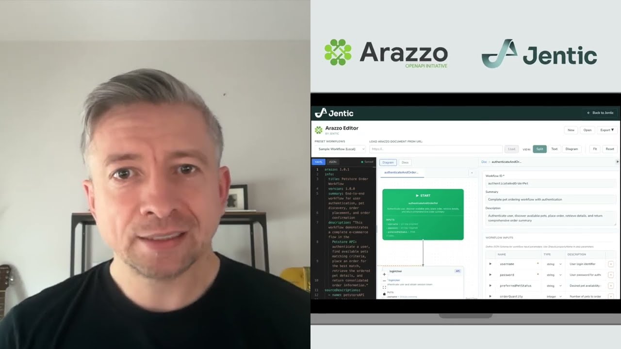 Arazzo Editor - Build, Edit, and Review API Workflows