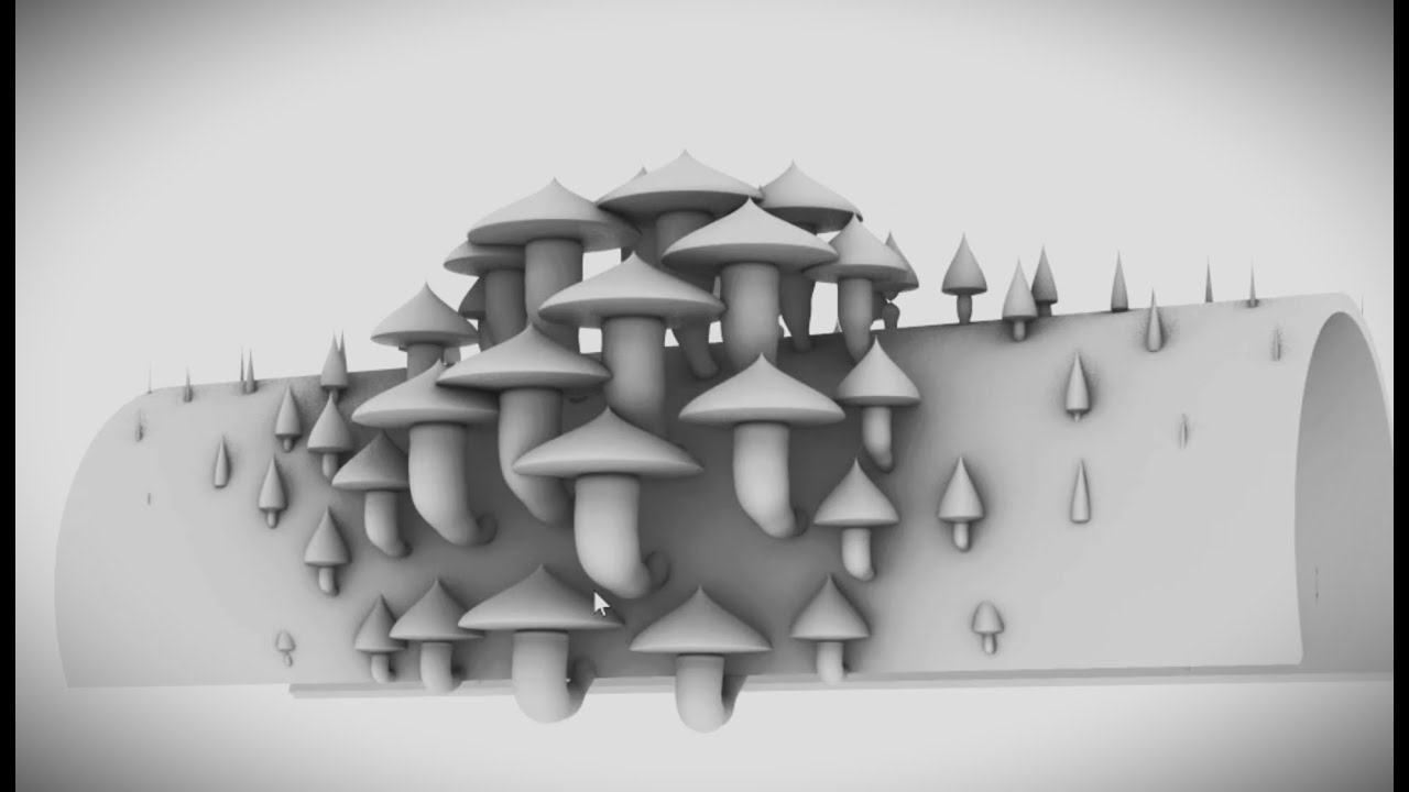 Parametrically Growing Mushrooms on a Log in Rhino Grasshopper (Figuring Things Out) Part 1