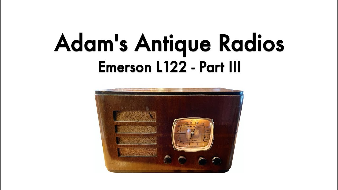 1937 Emerson L122 Antique Radio Restore - Part 3