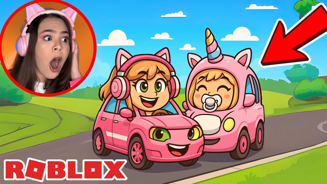 EU e a BABY VIRAMOS UM CARRO no ROBLOX!