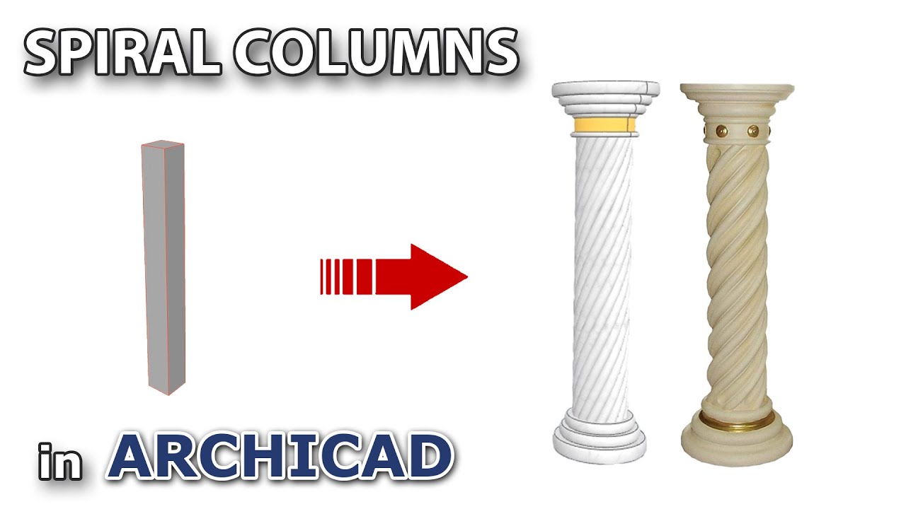 Spiral Column in Archicad Tutorial