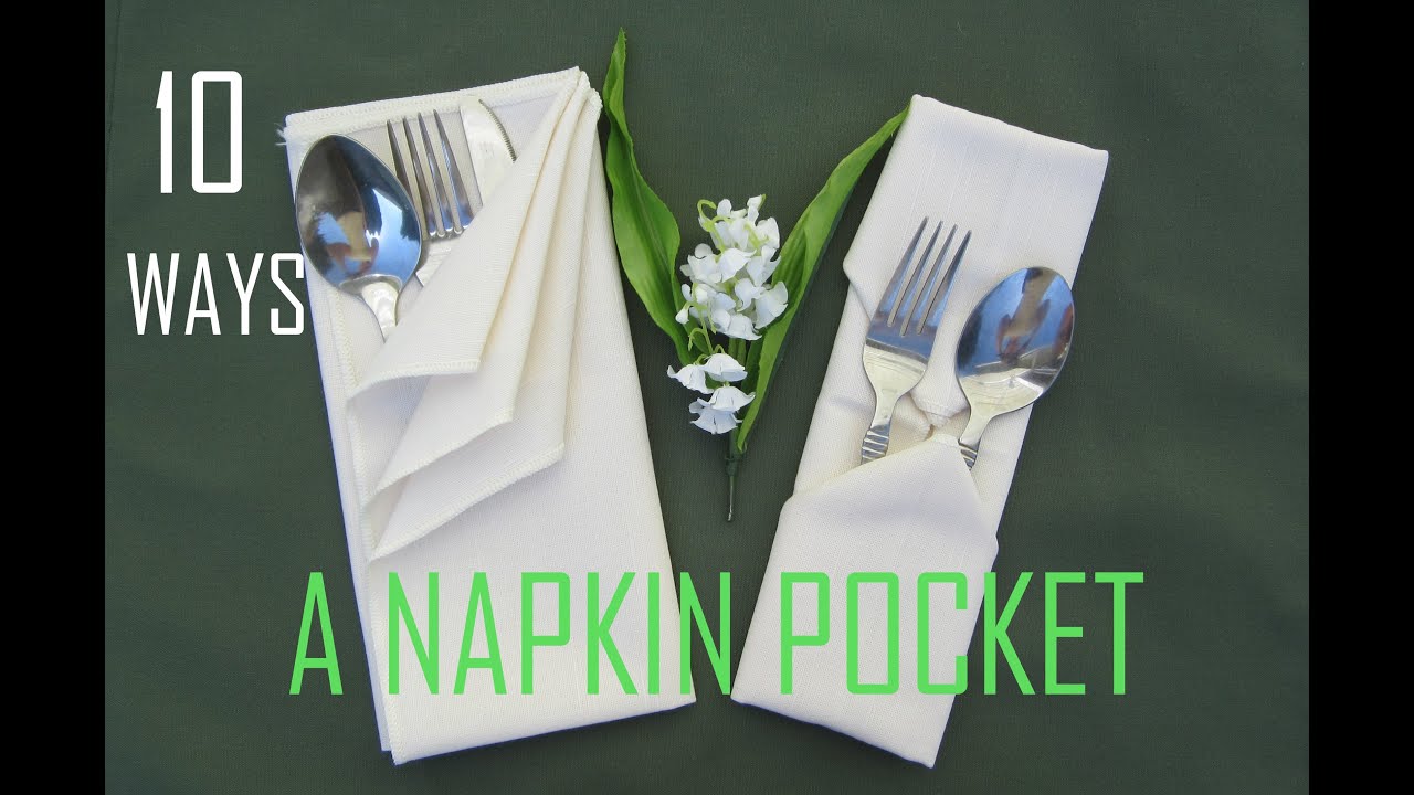 10 Ways How to Fold a Pocket Napkin