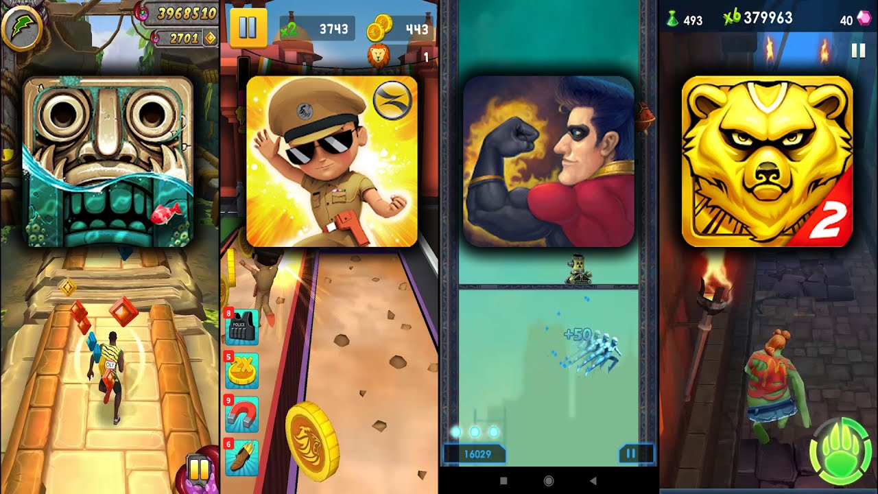 Temple Run 2 Pirate Cove Vs Little Singham Vs CJ - Strike Back Vs Spirit Run 2 - Temple Zombie