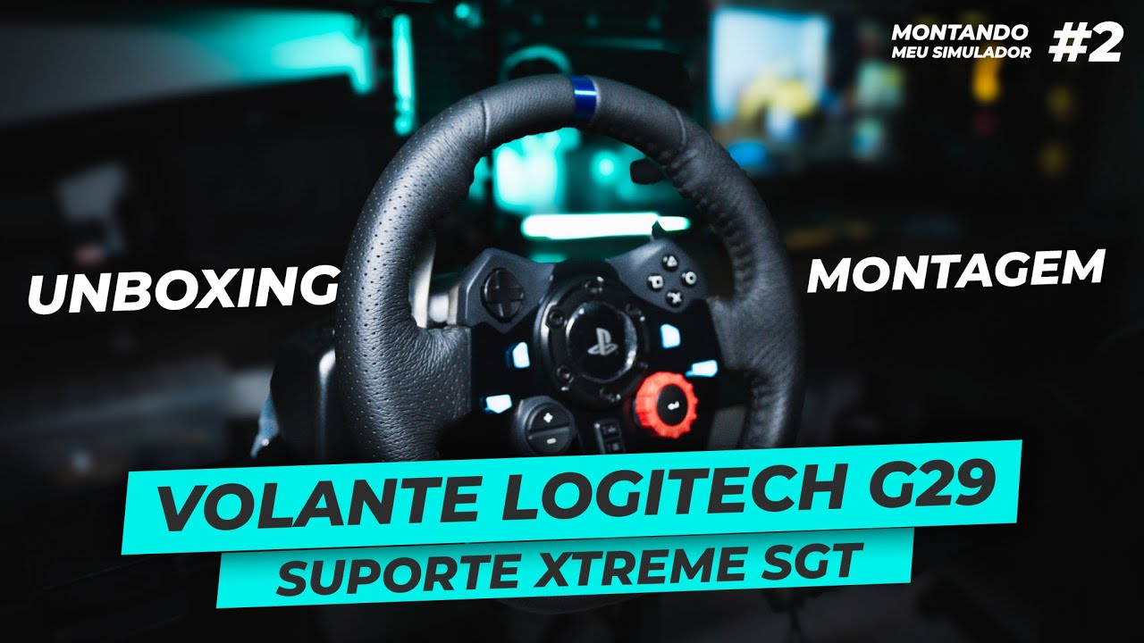 Volante Logitech G29 - Montagem no suporte SGT - Melhor Custo Beneficio? #logitechg29 #simulador