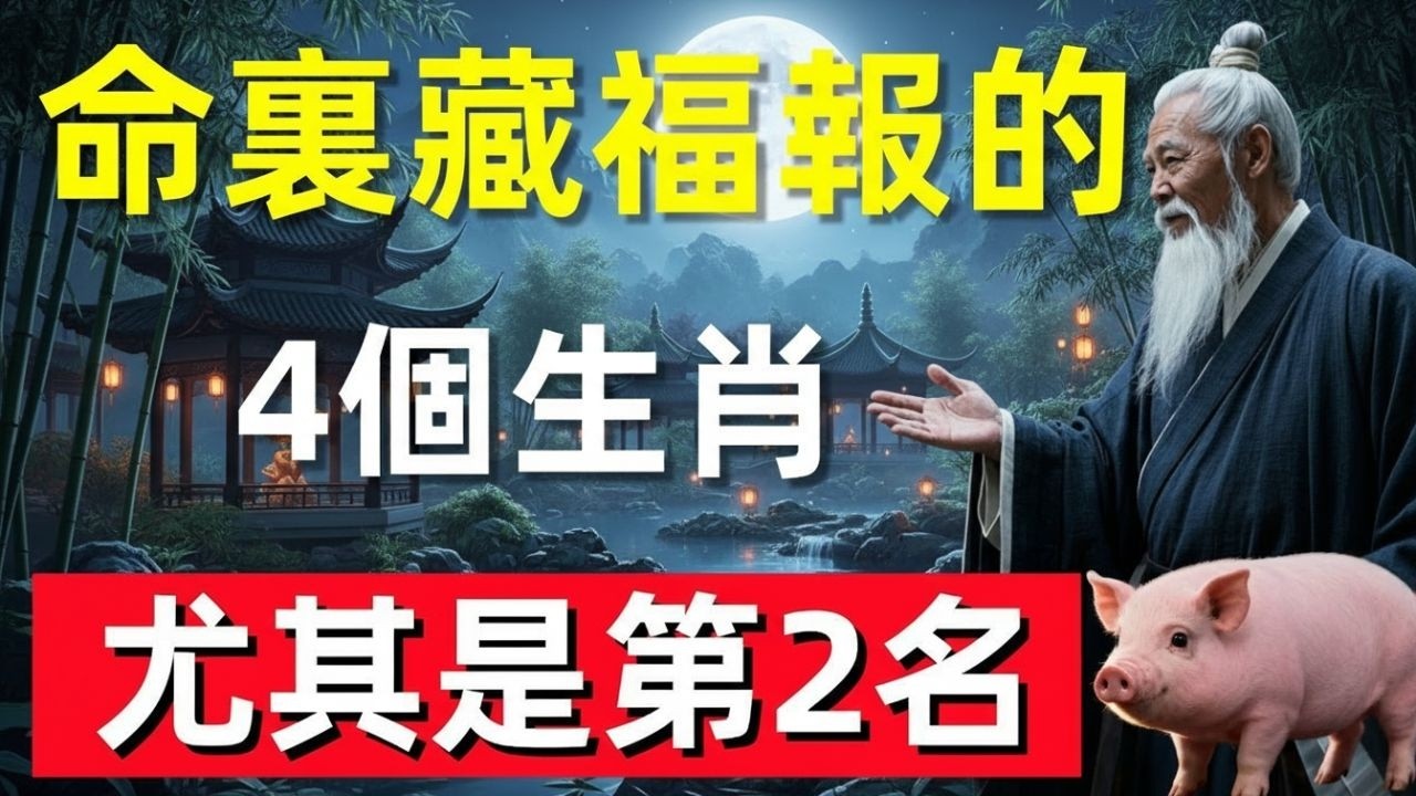 命裏藏福報的4個生肖，尤其是第2名，福從天降好運不斷！#修行思維 #修行 #福報 #禪 #道德經 #覺醒 #開悟 #禅修📿