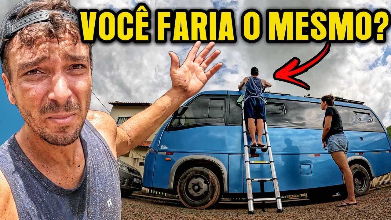 ABRI UM BURACO no MOTORHOME CHICÃO! Na Estrada