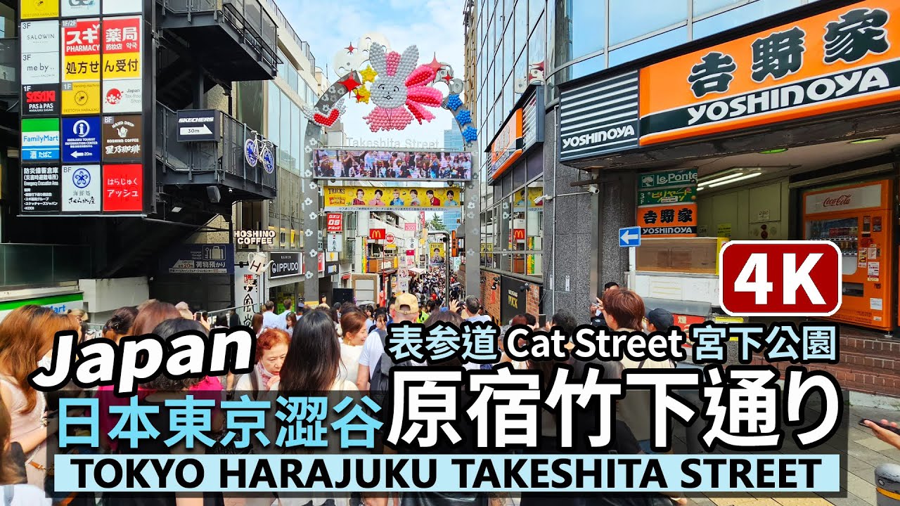 Japan／日本東京原宿竹下通り→表参道→貓街→宮下公園 Tokyo Harajuku Takeshita Street→Omotesando→Cat Street／澀谷（渋谷）Shibuya日本旅行