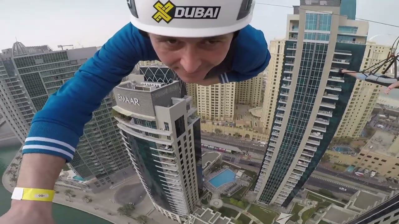 XDubai Xline Dubai Marina - The World's Longest Urban Zipline