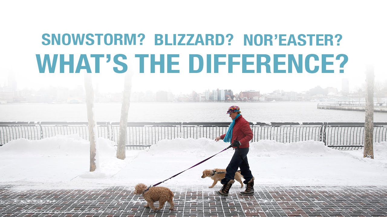 When is a snowstorm considered a blizzard or a nor'easter?