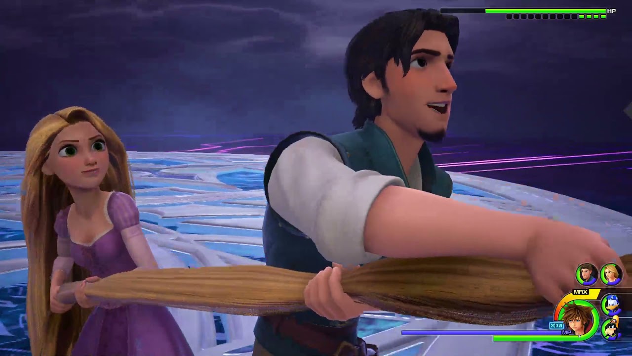 (KH3 Mods) Sora, Donald, Goofy, Rapunzel and Flynn vs Marluxia  Requested by X0209