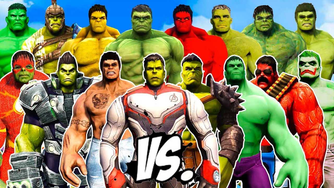 ALL HULKS SUIT IN THE GRAND THEFT AUTO  -  WHO DOES HAVE MOST GREAT SHOUT??