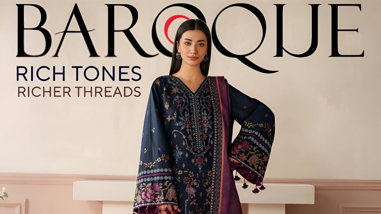 Baroque Winter Unstitched Collection 2025 | Baroque Winter Slub Khaddar Unstitched Collection 2025