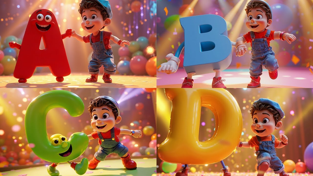 ABCD Song | Alphabet Song | ABCD for Kids | Nursery Rhymes & Baby Songs Fun Nursery Rhyme for Kids 🎶
