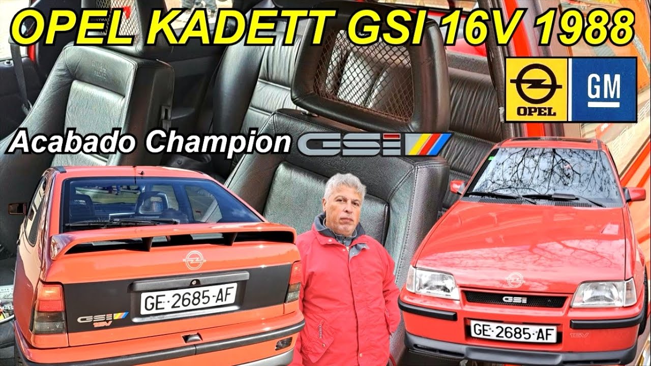 ⛽️Opel Kadett GSI 16V acabado Champion 1988. Un pata negra. #opelkadett