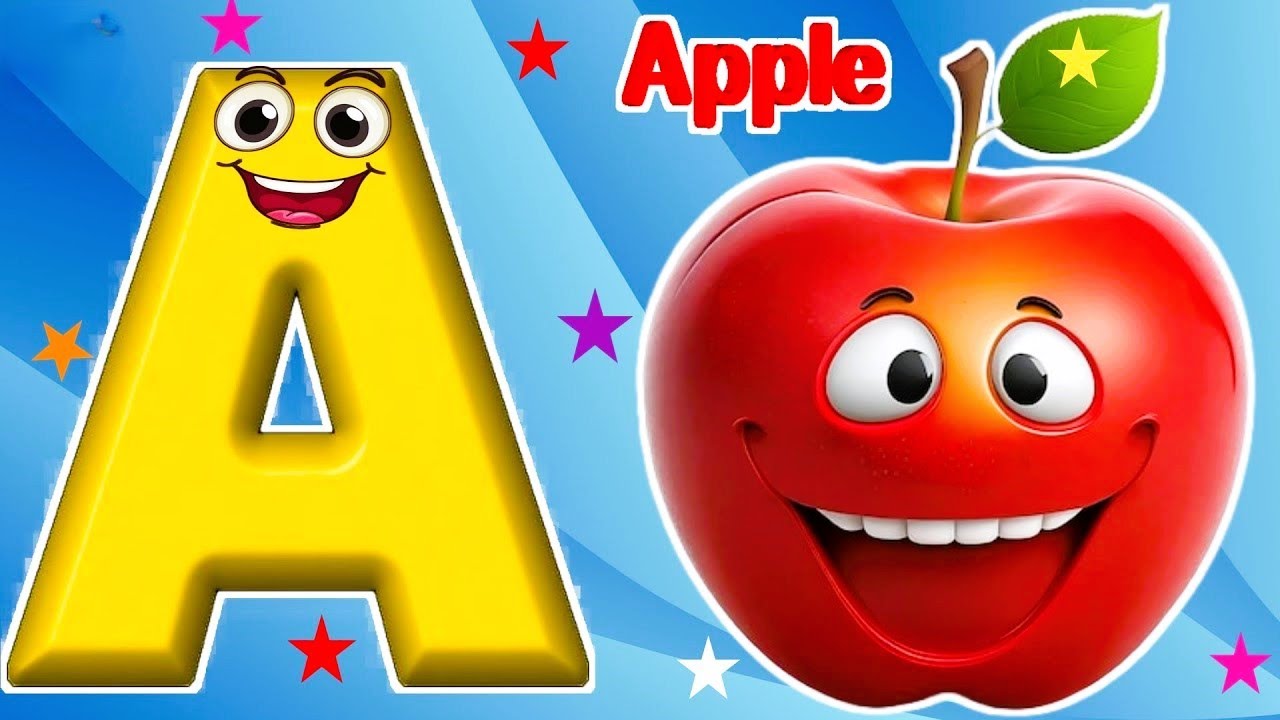 ABC Phonics Song / A for Apple / Kiddos Study Zone /Tiny Tots, Shapes, Colour, Number Song #abcdsong