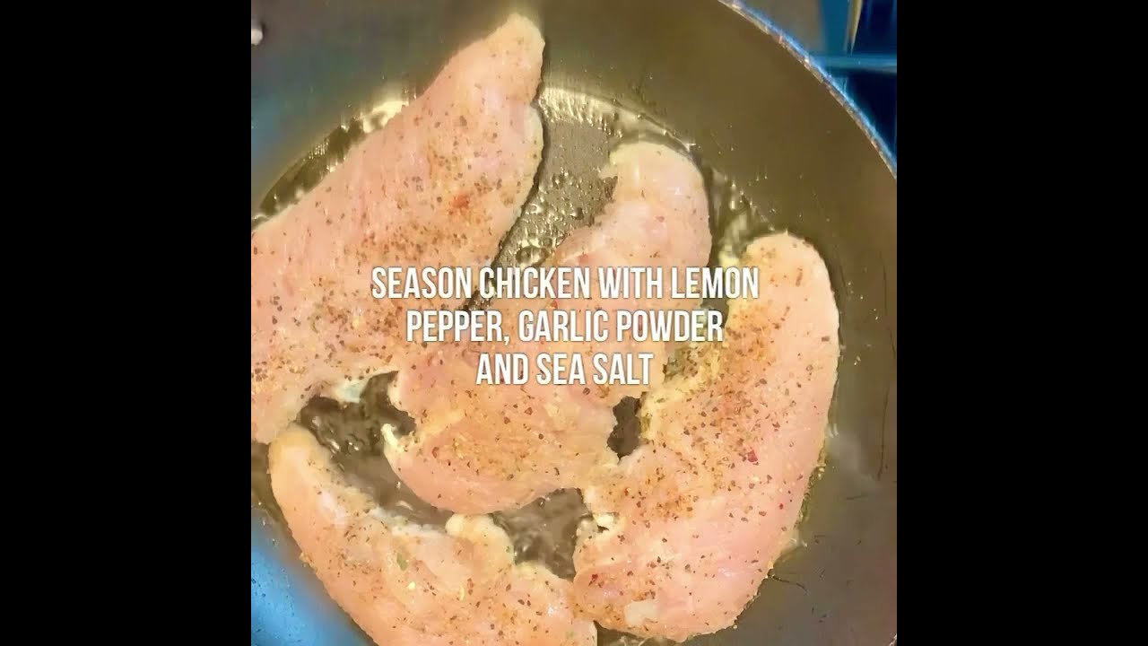 Keto Cheesy Cauliflower Risotto and Pan Seared Lemon Pepper Chicken