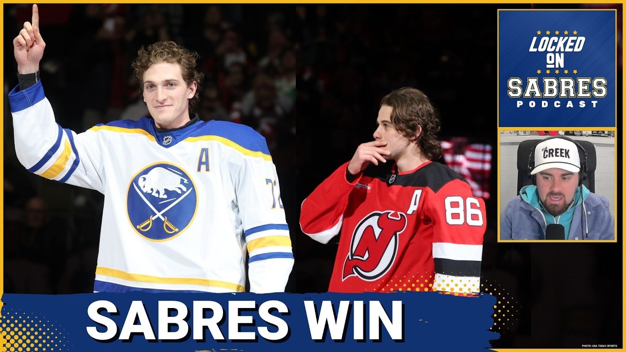 Tage Thompson OUTDOES Jack Hughes to lead Buffalo Sabres to win in New Jersey