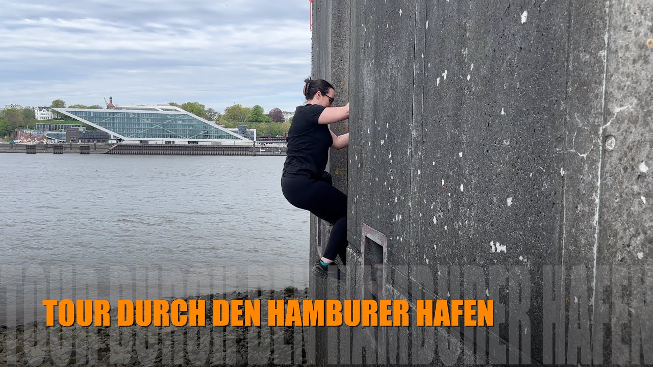 Tour durch den Hamburger Hafen - Köhlbrand, Geocache, 2 km Klärwerk, Eurogate  und mehr