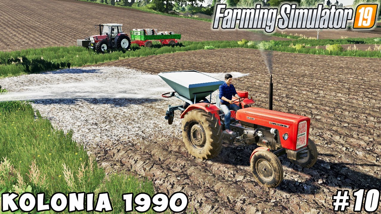 Spreading lime, cultivation, sowing soybeans, planting potatoes | Kolonia 1990 | FS 19 | ep #10