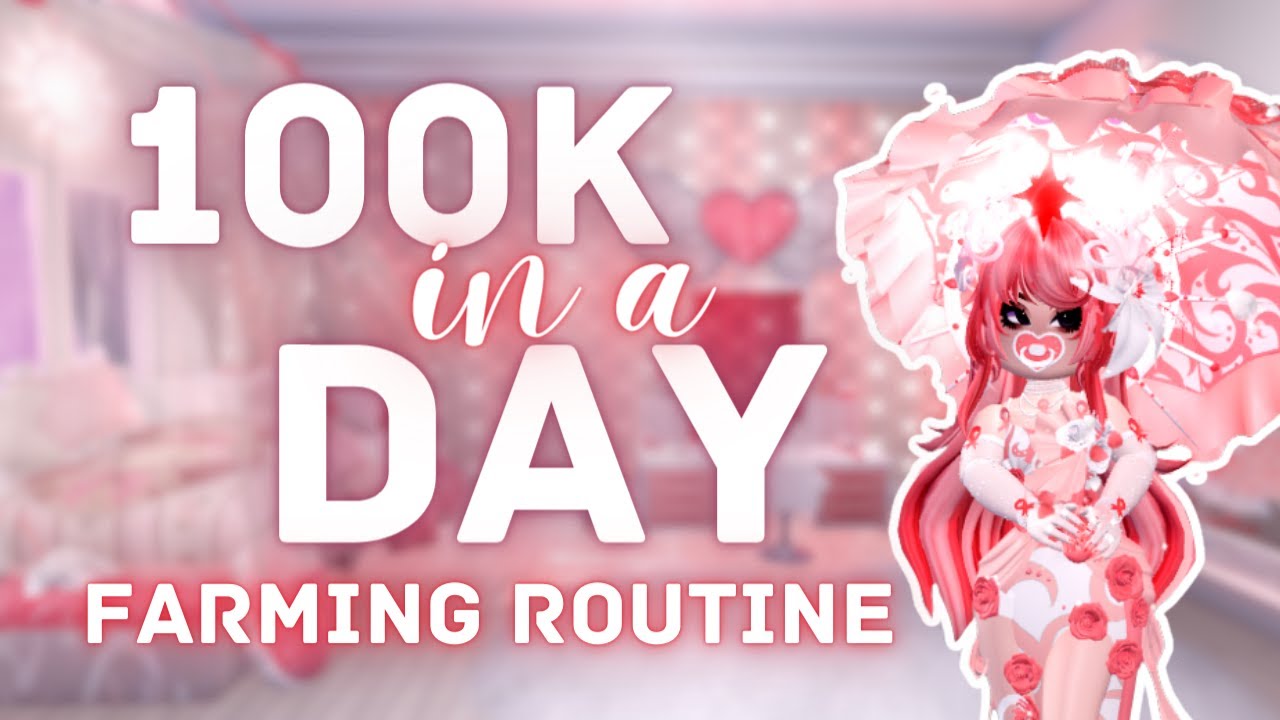 100K DIAMONDS IN ONE DAY | Diamond Farming Routine | Royale High Roblox |