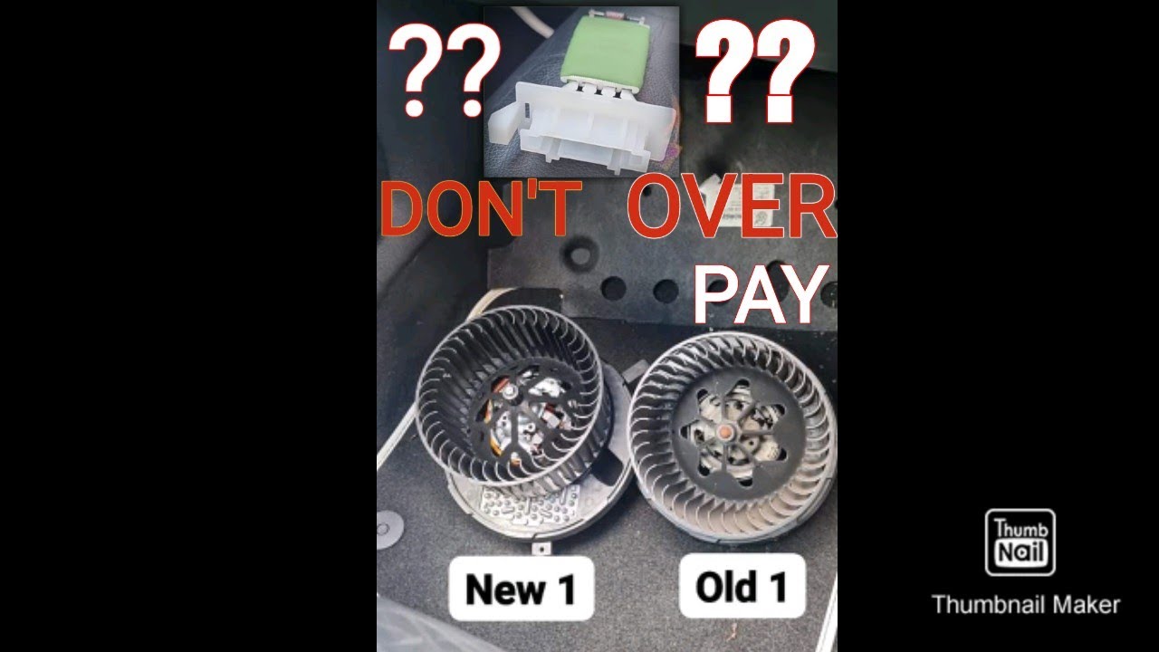 Vw golf mk6 gti (how to replace the heater blower and heater resistor location)