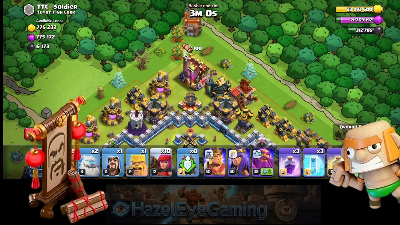 COC TH17 Gameplay102 GoldPass+EventPass 💸#coc #ClashOfClans #foryou #fyp