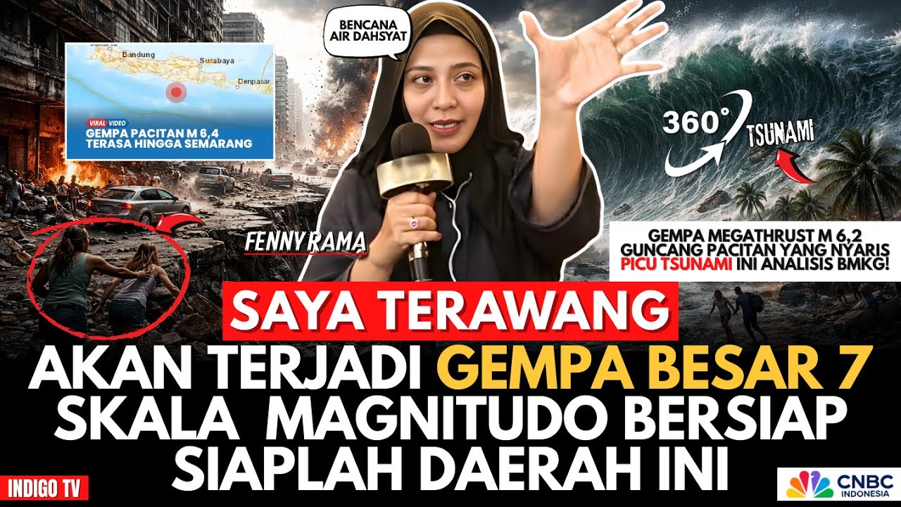 💥AKAN TERJADI GEMPA BESAR 7 SKALA  MAGNITUDO BERSIAP SIAPLAH DAERAH INI -- FENNY RAMA