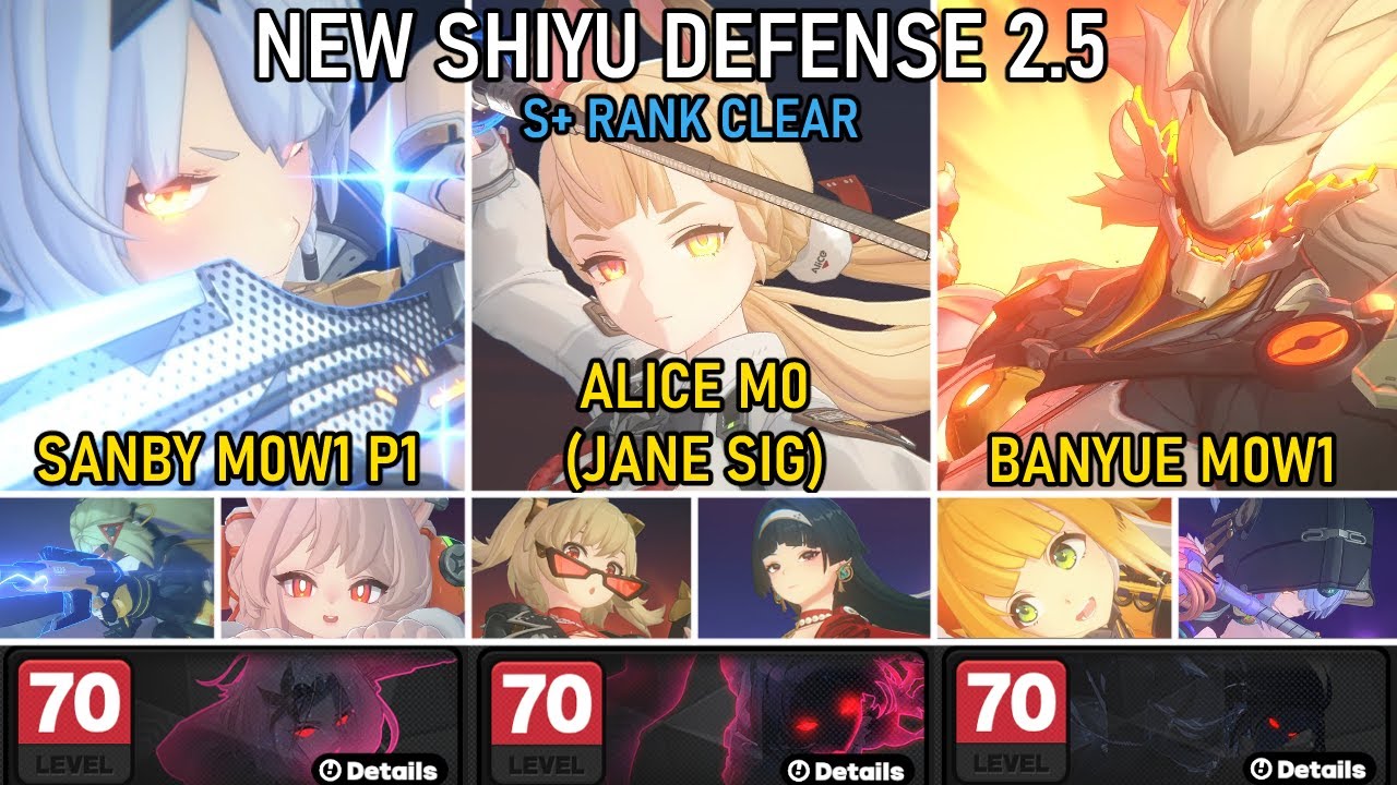 NEW Shiyu Defense Critical Node 5 S+ Clear S0 Anby / Alice Burnice / Banyue | Zenless Zone Zero 2.5