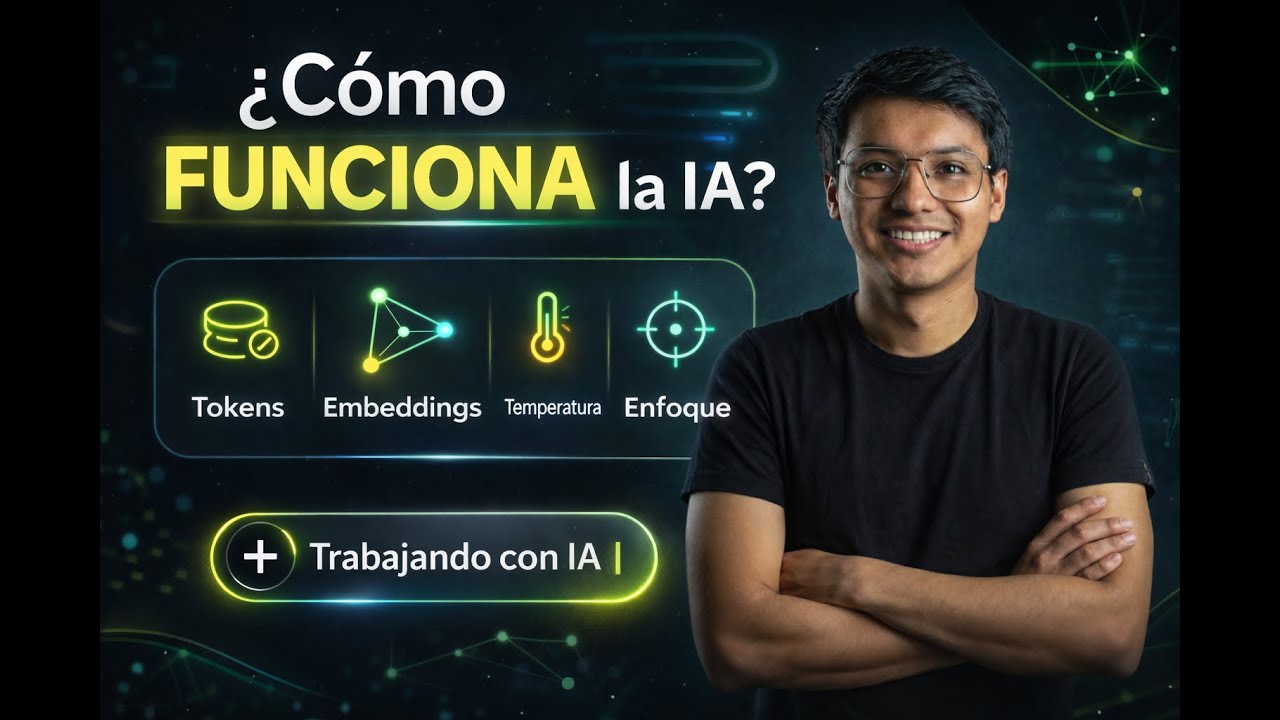 Cómo funciona un LLM: tokens, contexto y temperatura (fácil) IA MODERNA