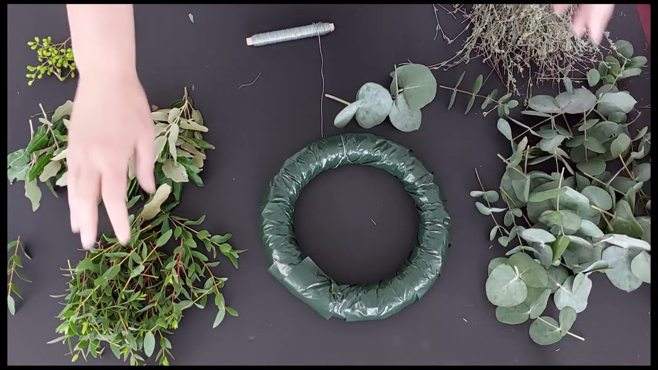 Tutorial: krans naturel met eucalyptus en wilde tijm