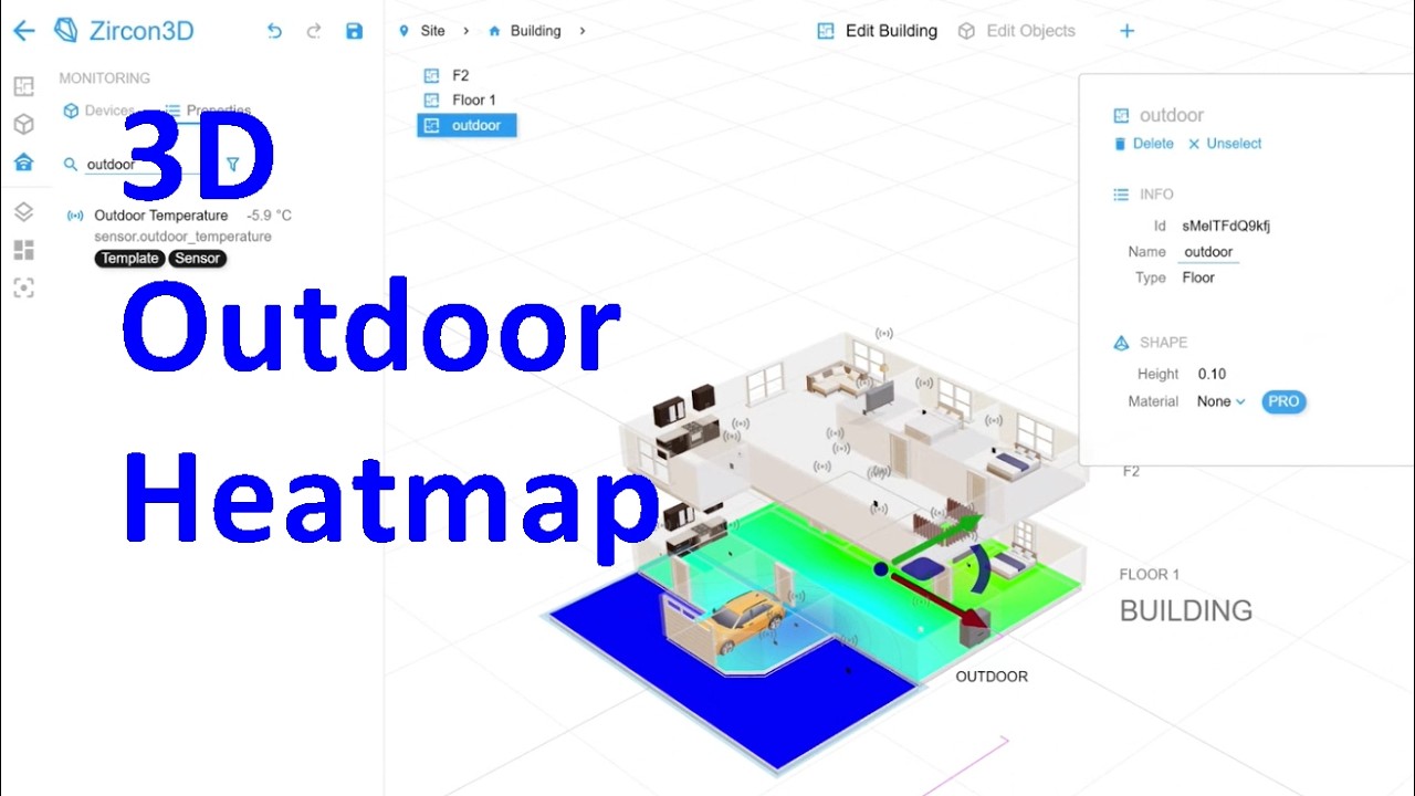 How to Create a 3D Outdoor Temperature Heatmap Using Home Assistant Sensors | Zircon3D