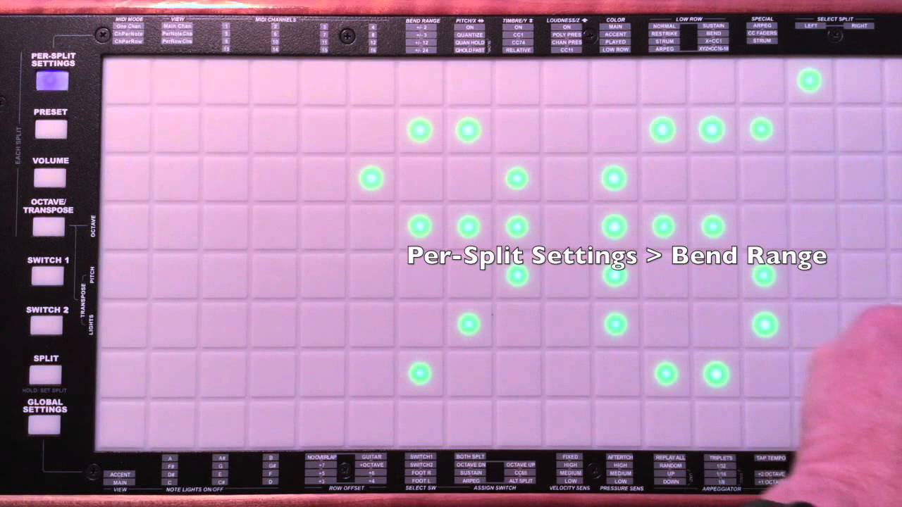 LinnStrument Panel Settings