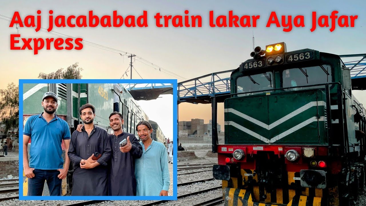 Aaj jacababad train lakar aya jafar express