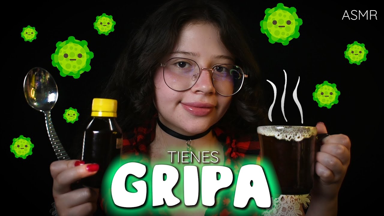 ASMR en ESPAÑOL😘 AMIGA TE CUIDA DE LA GRIPA 🦠💊Vivalen asmr