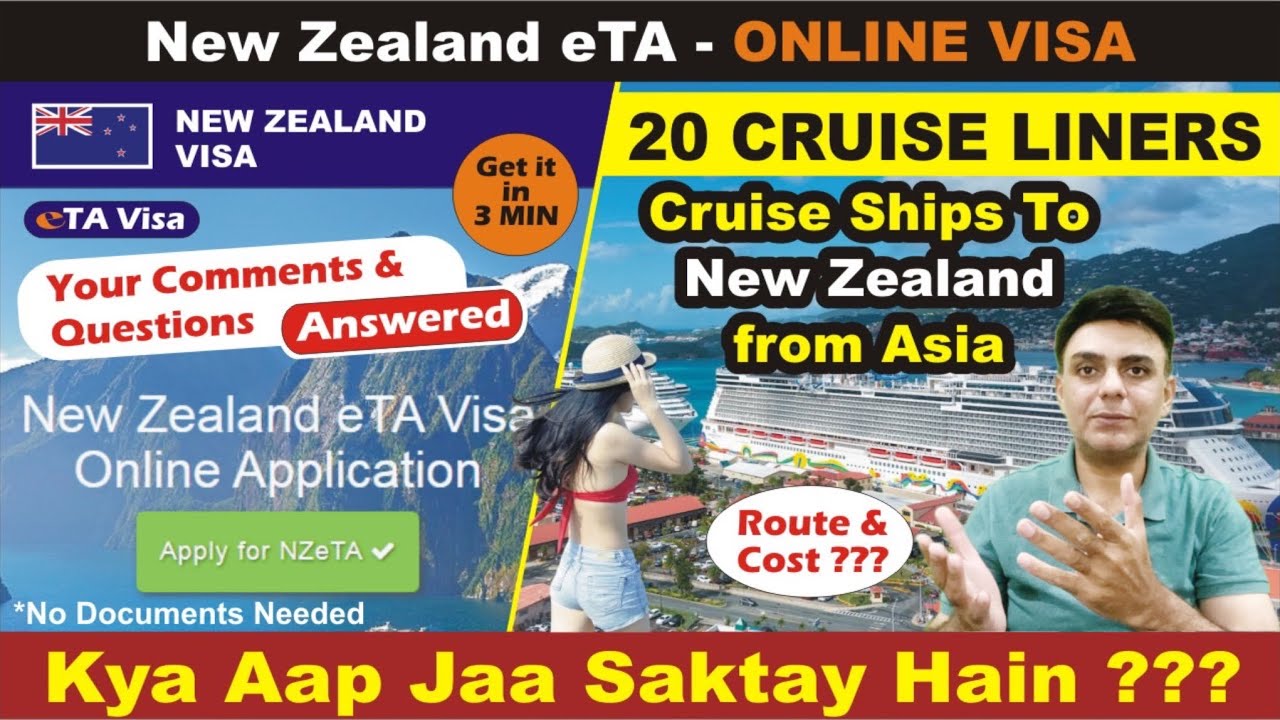 Q & A | 🇳🇿 New Zealand eTA and Top 20 Cruise Ships to New Zealand from Asia in 2024 | Route & Cost