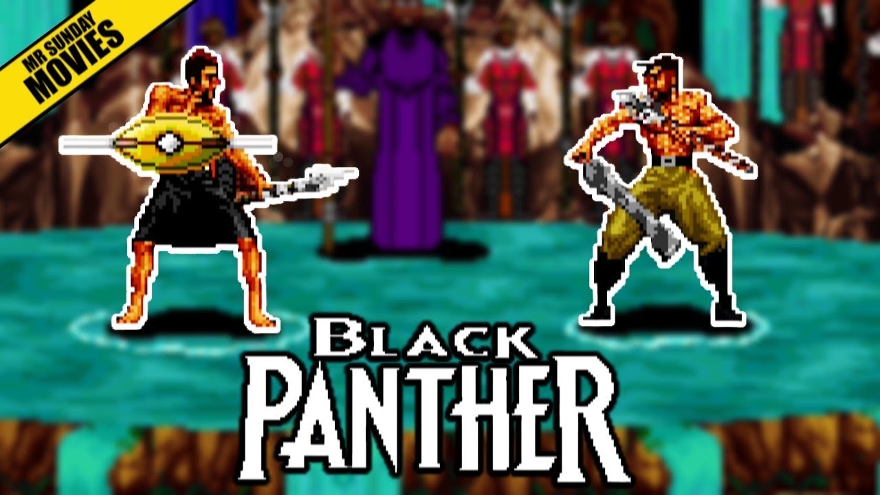 Erik Killmonger VS Black Panther - 16 Bit Scenes