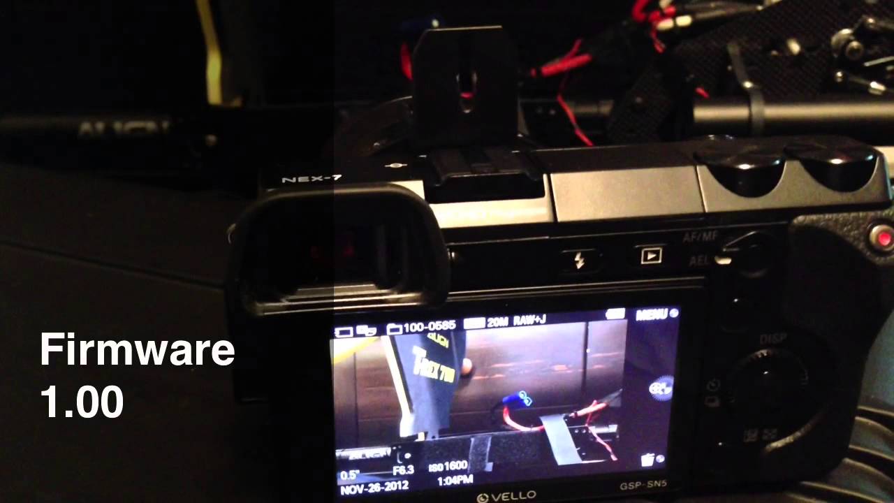 Sony NEX-7 Firmware Upgrade 1.01 - Less Image Review Lag